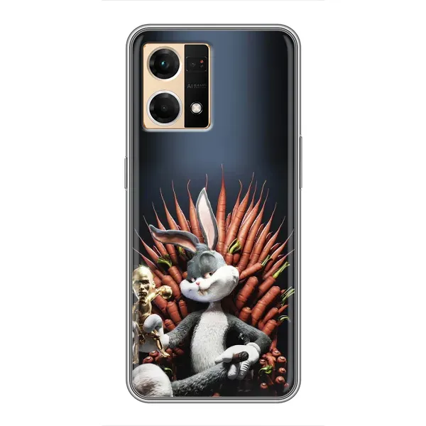 Чохол з принтом «Король Кролик» для OPPO Reno7 4G