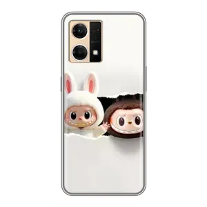 Чехол с принтом «Лабубу» для OPPO Reno7 4G