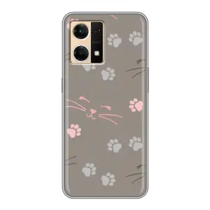 Чохол з малюнком кіт на Oppo Reno7 4G (Лапи і вуса)