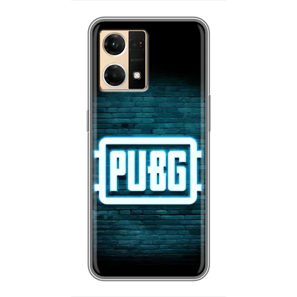 Чохол з принтом «Лого PUBG» для OPPO Reno7 4G