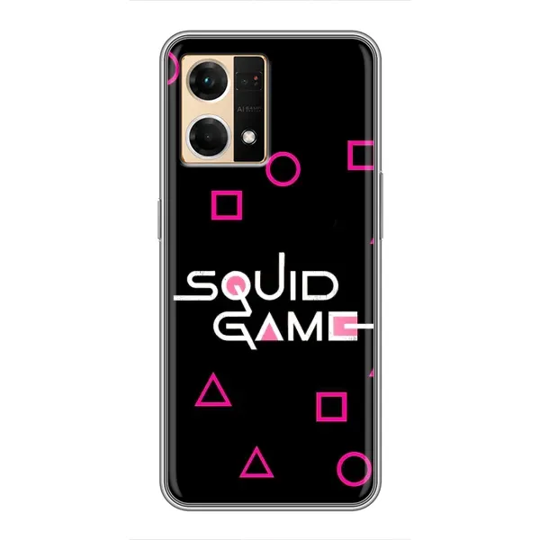 Чехол с принтом «Паттерн Игра кальмара» для OPPO Reno7 4G