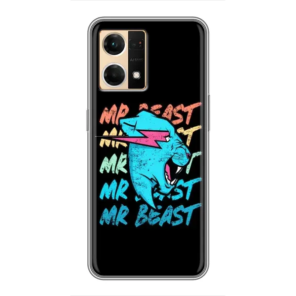 Чохол з принтом «logo Mr beast» для OPPO Reno7 4G