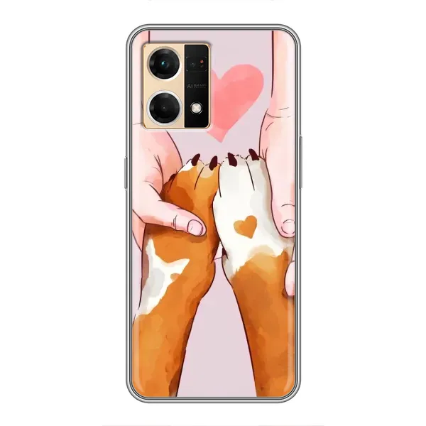 Чохол з принтом «Любовь до собак» для OPPO Reno7 4G Чохол з принтом «Любовь до собак» для OPPO Reno7 4G