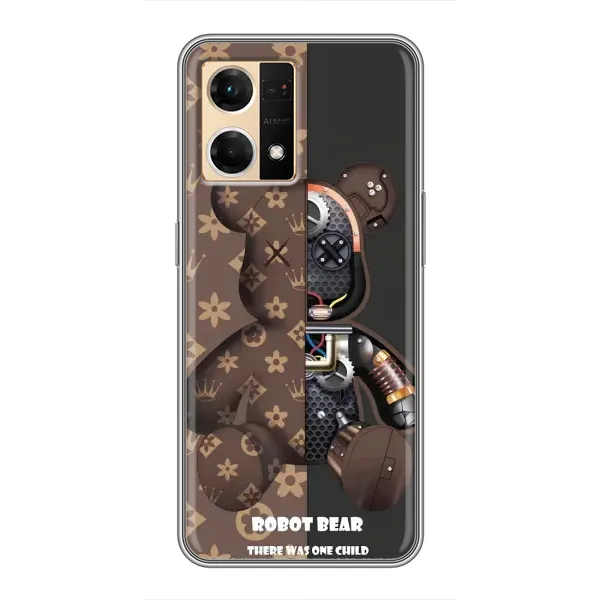 Чохол з принтом «Ведмідь Луі Вітон» для OPPO Reno7 4G Чохол з принтом «Ведмідь Луі Вітон» для OPPO Reno7 4G