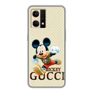 Чохол Disney Mouse Oppo Reno7 4G (PREMIUMPrint) (Mikki Gucci)