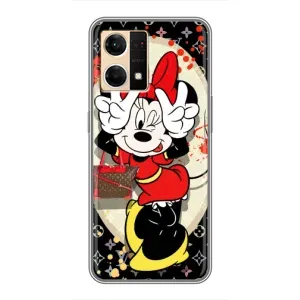 Чохол Disney Mouse Oppo Reno7 4G (PREMIUMPrint) (Мінні peace)