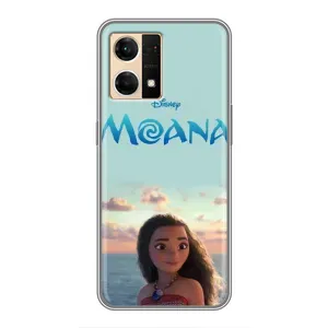 Чехол с мультфильмом Моана Oppo Reno7 4G (Портрет Моана)
