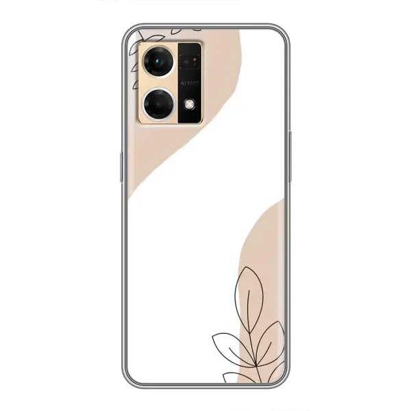 Чохол з принтом «Нюдова гілочка абстракція» для OPPO Reno7 4G Чохол з принтом «Нюдова гілочка абстракція» для OPPO Reno7 4G