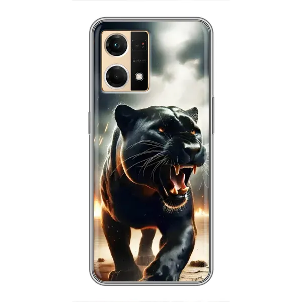 Чехол с принтом «Черная пантера» для OPPO Reno7 4G Чехол с принтом «Черная пантера» для OPPO Reno7 4G