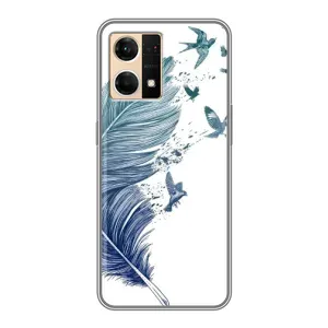 Чехол с принтом «Перышко» для OPPO Reno7 4G