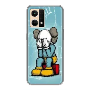 Чохол з принтом «Плач Bearbrick» для OPPO Reno7 4G
