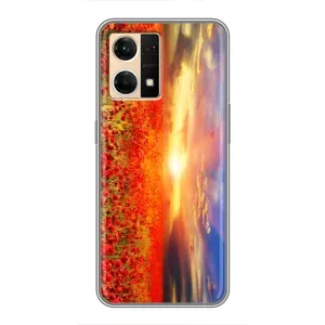 Чехол с принтом «Поле тюльпанов» для OPPO Reno7 4G