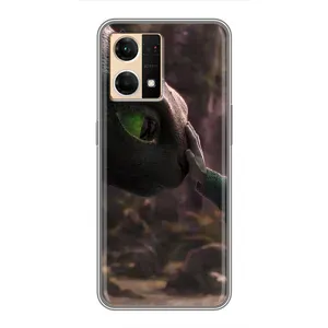 Чехол как приручить дракона на Oppo Reno7 4G (Сцена с драконом)
