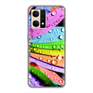 Чехлы (ART) Цветы на Oppo Reno7 4G (VPrint) (Семицветик)