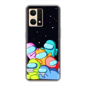 Чехол с принтом «Скины в космосе» для OPPO Reno7 4G