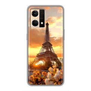Чохол Ейфелева Вежа Oppo Reno7 4G - (AlphaPrint) (Сонячня вежа)