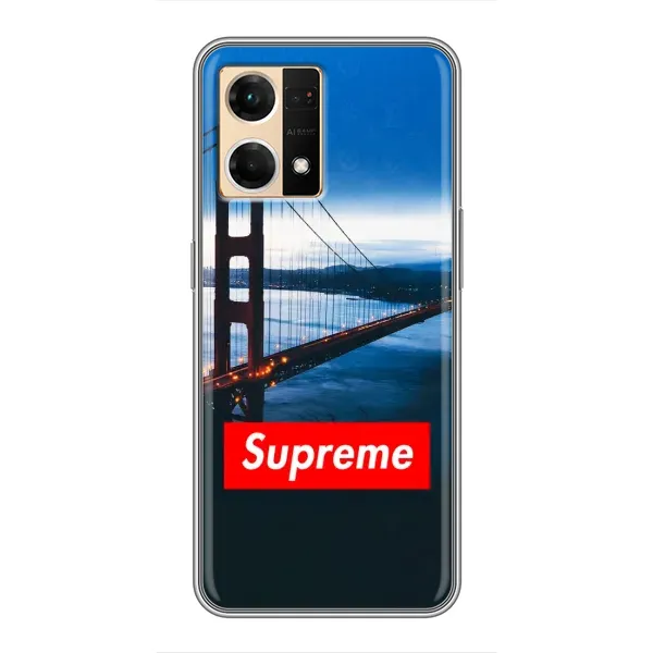 Чехол с принтом «Стиль Supreme» для OPPO Reno7 4G