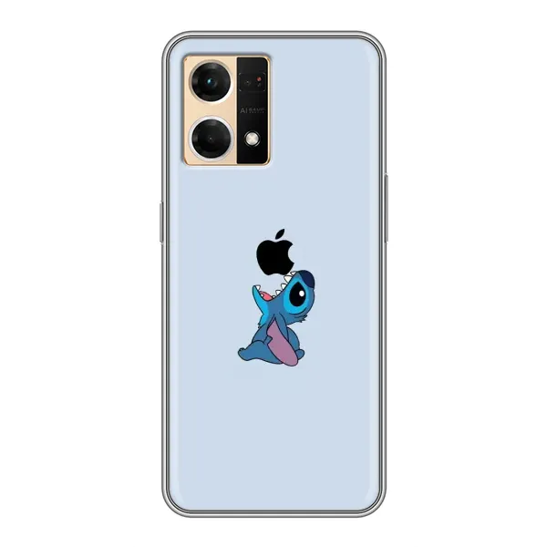 Чехол с принтом «Stitch apple» для OPPO Reno7 4G Чехол с принтом «Stitch apple» для OPPO Reno7 4G