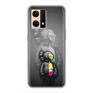 Чохол з принтом «Тіло Bearbrick» для OPPO Reno7 4G