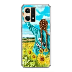 Чехол для Патриота Украины Oppo Reno7 4G - (AlphaPrint) (Украиночка)