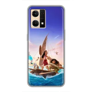 Чехол с мультфильмом Моана Oppo Reno7 4G (Команда Ваяна Мауи)