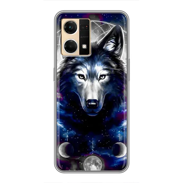 Чехол с принтом «Волк» для OPPO Reno7 4G Чехол с принтом «Волк» для OPPO Reno7 4G