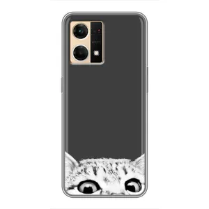 Чохол на OPPO Reno7 4G з Котиками (VPrint) (Виглядає котик)
