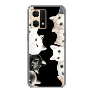 Чохол на OPPO Reno7 4G з Котиками (VPrint) (Погляд котиків)