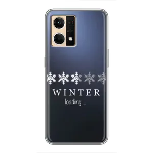 Зимні Чохли для OPPO Reno7 4G - прозорий фон