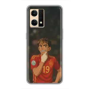 Чохол з футболістом Ламін Ямаль Oppo Reno7 4G (Ямаль аніме)