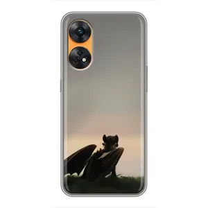 Чехол как приручить дракона на Oppo Reno 8T (Беззубик)