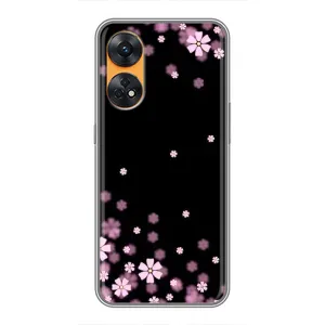 Чохол для OPPO Reno 8Т - з принтом (Дизайнерські) (AlphaPrint) (Квіти маленькі)
