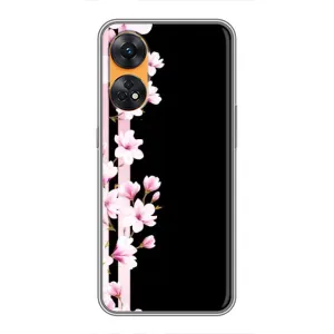 Чохол для OPPO Reno 8Т - з принтом (Дизайнерські) (AlphaPrint) (Квіточки)