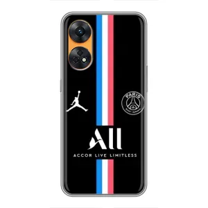 Чехлы PSG для Oppo Reno 8T (AlphaPrint) (футболка ПСЖ)