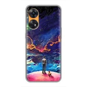 Космічні Чохли для OPPO Reno 8Т (VPrint) (Вид Галактики)