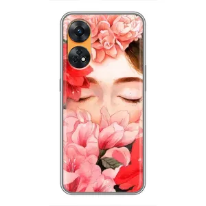 Чехлы (ART) Цветы на Oppo Reno 8T (VPrint) (Очі в квітах)