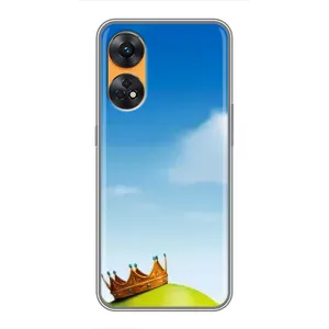 Чехол с мультфильмом Шрек на Oppo Reno 8T (Голова Шрека)