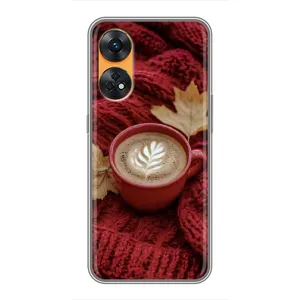 Чехол с принтом «Кофе на пледе» для OPPO Reno 8T