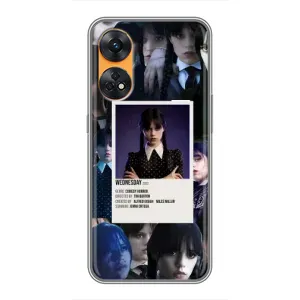 Чехлы Венсдей на Oppo Reno 8T Уэнсдей (AlphaPrint) (коллаж Уэнздей)
