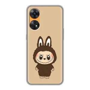 Чохол з Лабубу на Oppo Reno 8T (Bored Ape в червоному)