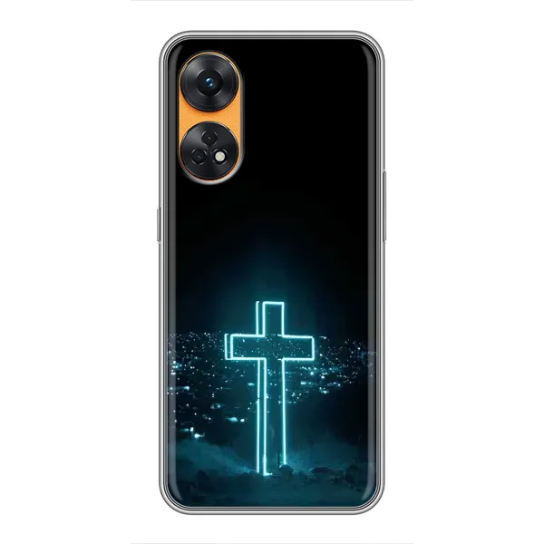 Чехол с принтом «Крест и город» для OPPO Reno 8T Чехол с принтом «Крест и город» для OPPO Reno 8T