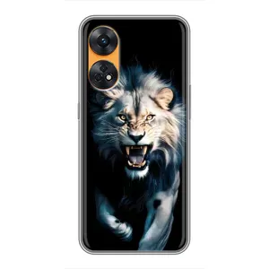 Чохол з картинкою 'Хижаки' для Oppo Reno 8T (Лев у темряві)