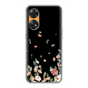 Чохол для OPPO Reno 8Т - з принтом (Дизайнерські) (AlphaPrint) (Маленькі квіти)