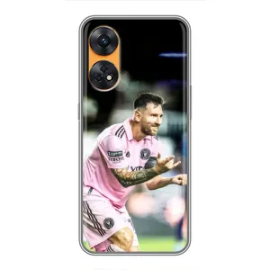 Чохли для OPPO Reno 8Т - Лео Мессі Маямі (Мессі паук)