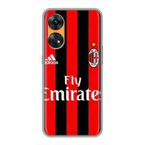 Чехлы для Oppo Reno 8T (VPrint) - Футбольные клубы (Milan)