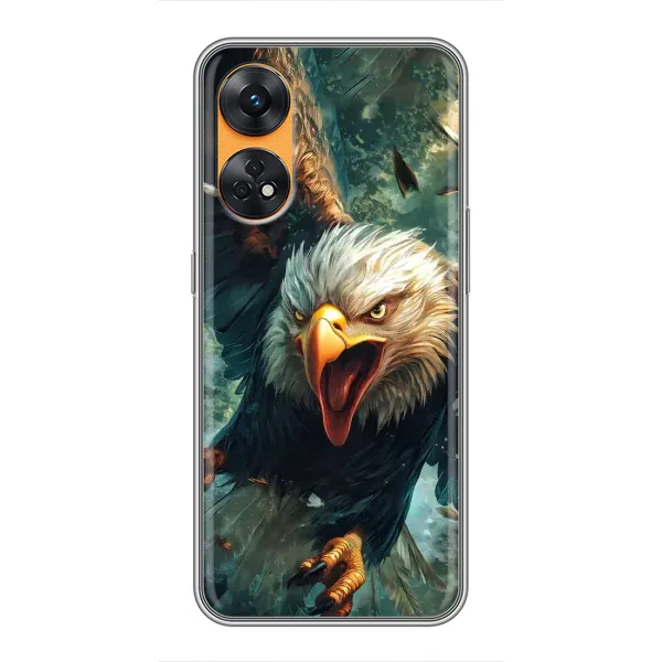 Чохол з принтом «Орел у польоті» для OPPO Reno 8T Чохол з принтом «Орел у польоті» для OPPO Reno 8T