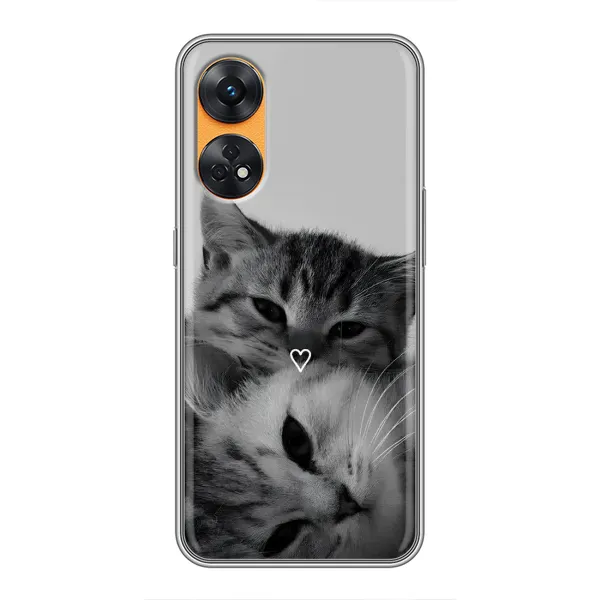 Чехол с принтом «Пара котов» для OPPO Reno 8T Чехол с принтом «Пара котов» для OPPO Reno 8T