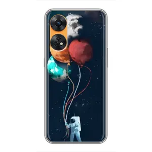 Космічні Чохли для OPPO Reno 8Т (VPrint) (Планети кульки)