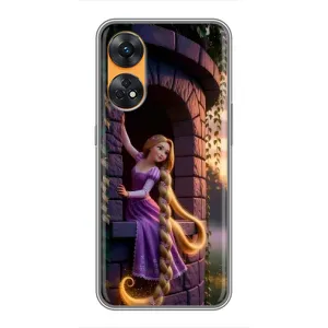 Чехол Рапунцель для Oppo Reno 8T (Рапунцель на башне)