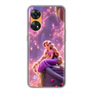 Чехол Рапунцель для Oppo Reno 8T (Рапунцель в замке)